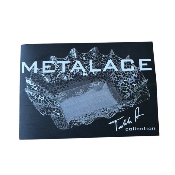 Metalace Art of Lace on Metal Handmade Picture Frame Modern Silver Pattern - Picture 6 of 9